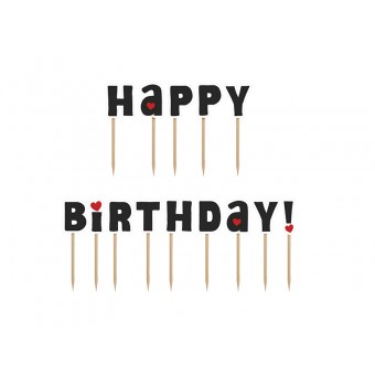 Okras za torto "happy birthday"
