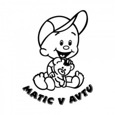Nalepka za "otrok v avtu", po naročilu