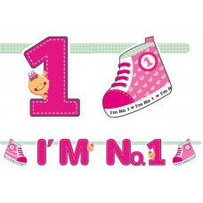 Viseči napis "I'm No.1" roza